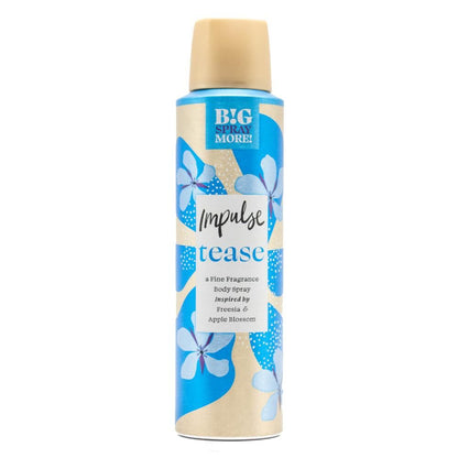 IMPULSE 100g / 150mL BODY SPRAY TEASE INSPIRED BY FREESIA AND APPLE BLOSSOM