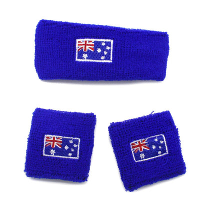 Headband & Wristband Set (Australia Flag) image 0