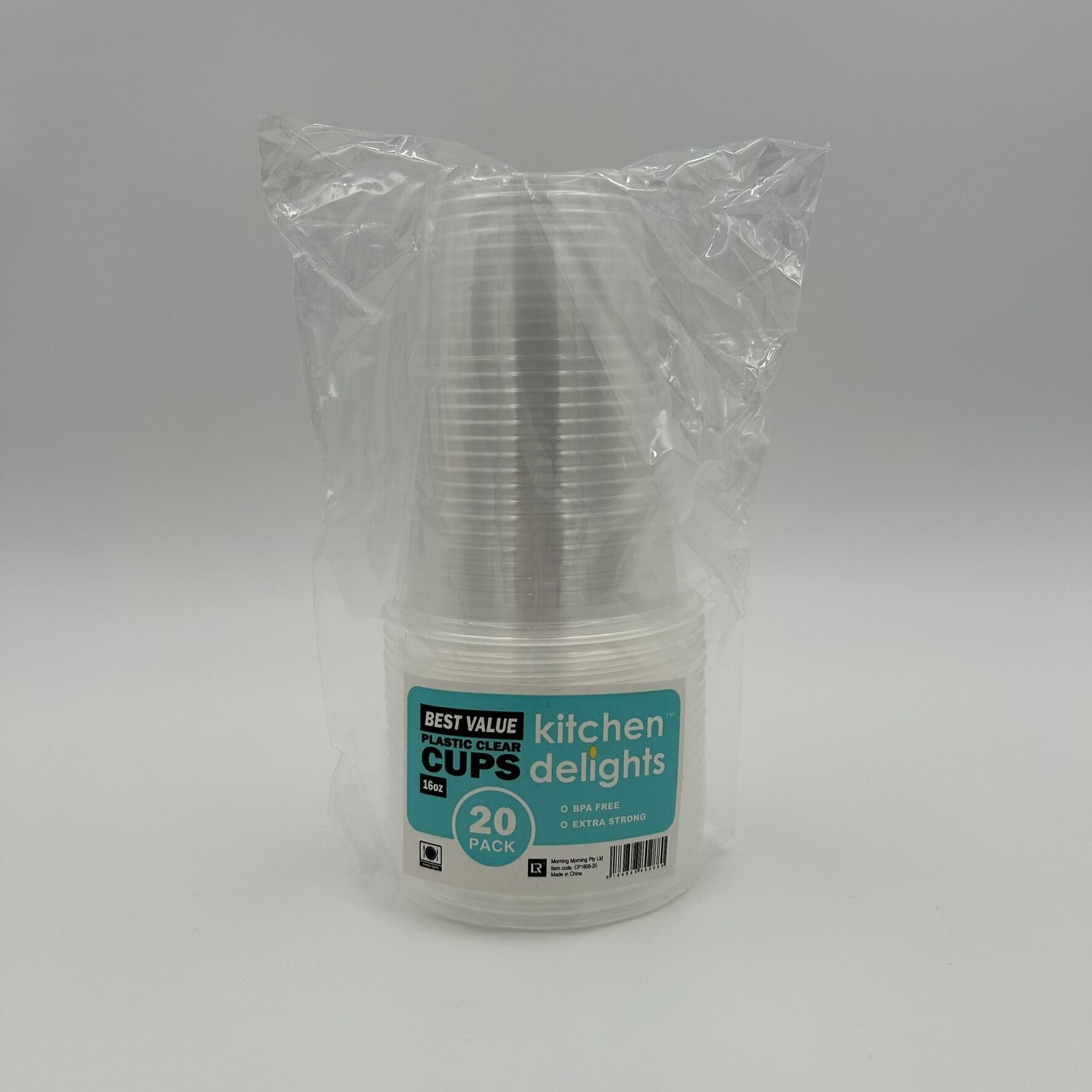 Clear Plastic 16oz cup 20pk image 0