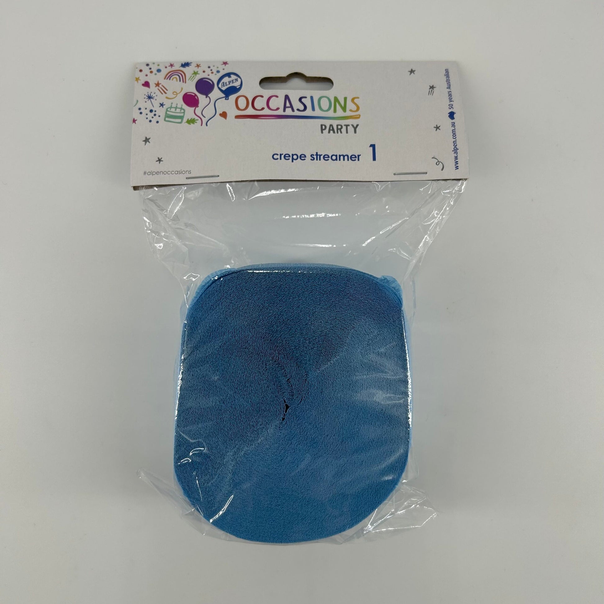 Paper Crepe Streamer 30m SKY BLUE image 0