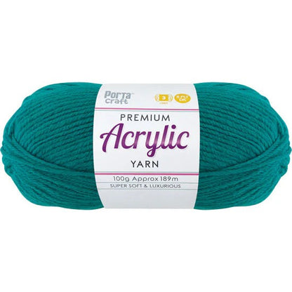 Acrylic Yarn 100g 189m 8ply - Forrest Green