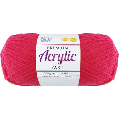 Acrylic Yarn 100g 189m 8ply - Watermelon