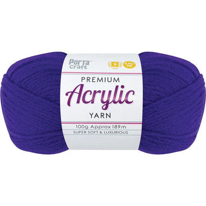 Acrylic Yarn 100g 189m 8ply - Purple Surprise