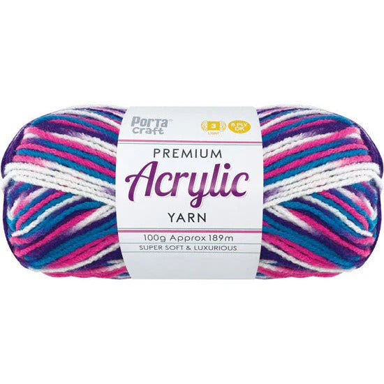 Acrylic Yarn 100g 189m 8ply - Gobstopper