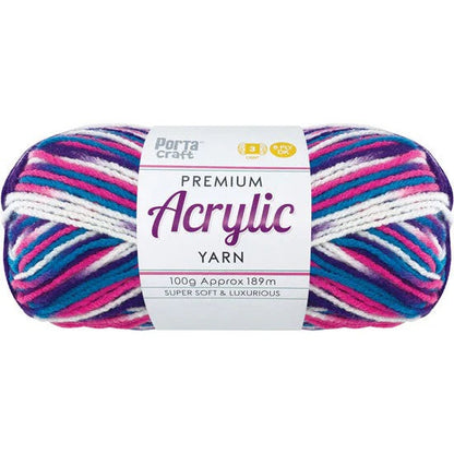 Acrylic Yarn 100g 189m 8ply - Gobstopper