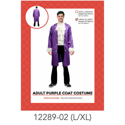 Adult Purple Popstar Costume L/XL