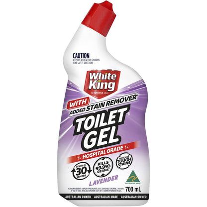 WHITE KING 700mL TOILET GEL LAVENDER