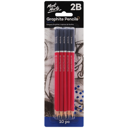 Graphite Pencils 2B 10pc image 0