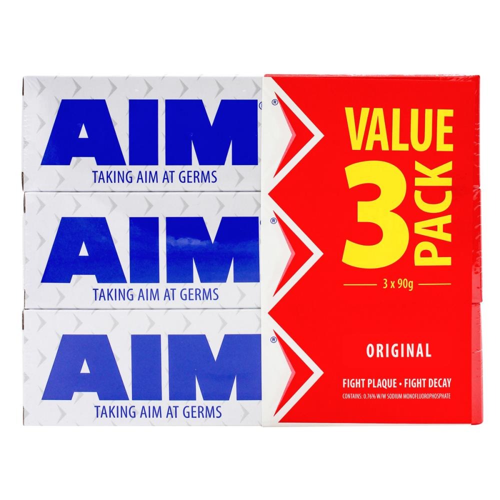 AIM PK3 x 90g TOOTHPASTE ORIGINAL