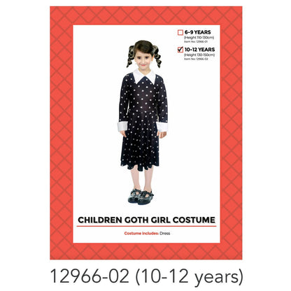 Children Wednesday printed dress costume 10-12 years image 0