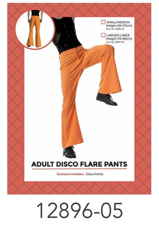 Adult Disco Pants (S/M) Orange