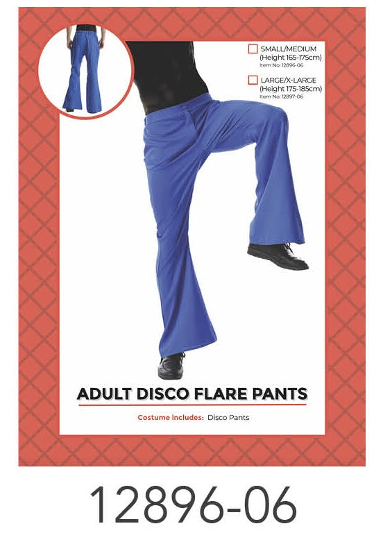 Adult Disco Pants (S/M) Blue