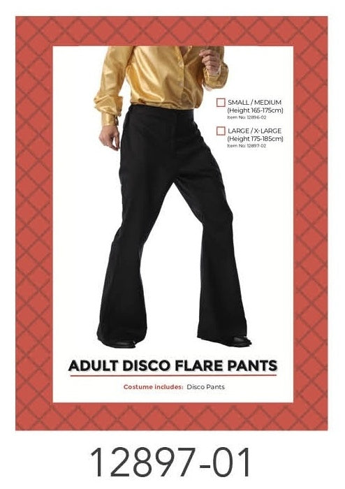 Adult Disco Pants (L/XL) Black