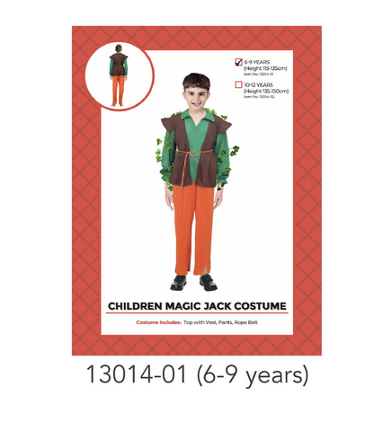 Children Magic Jack Costume (6-9 years)