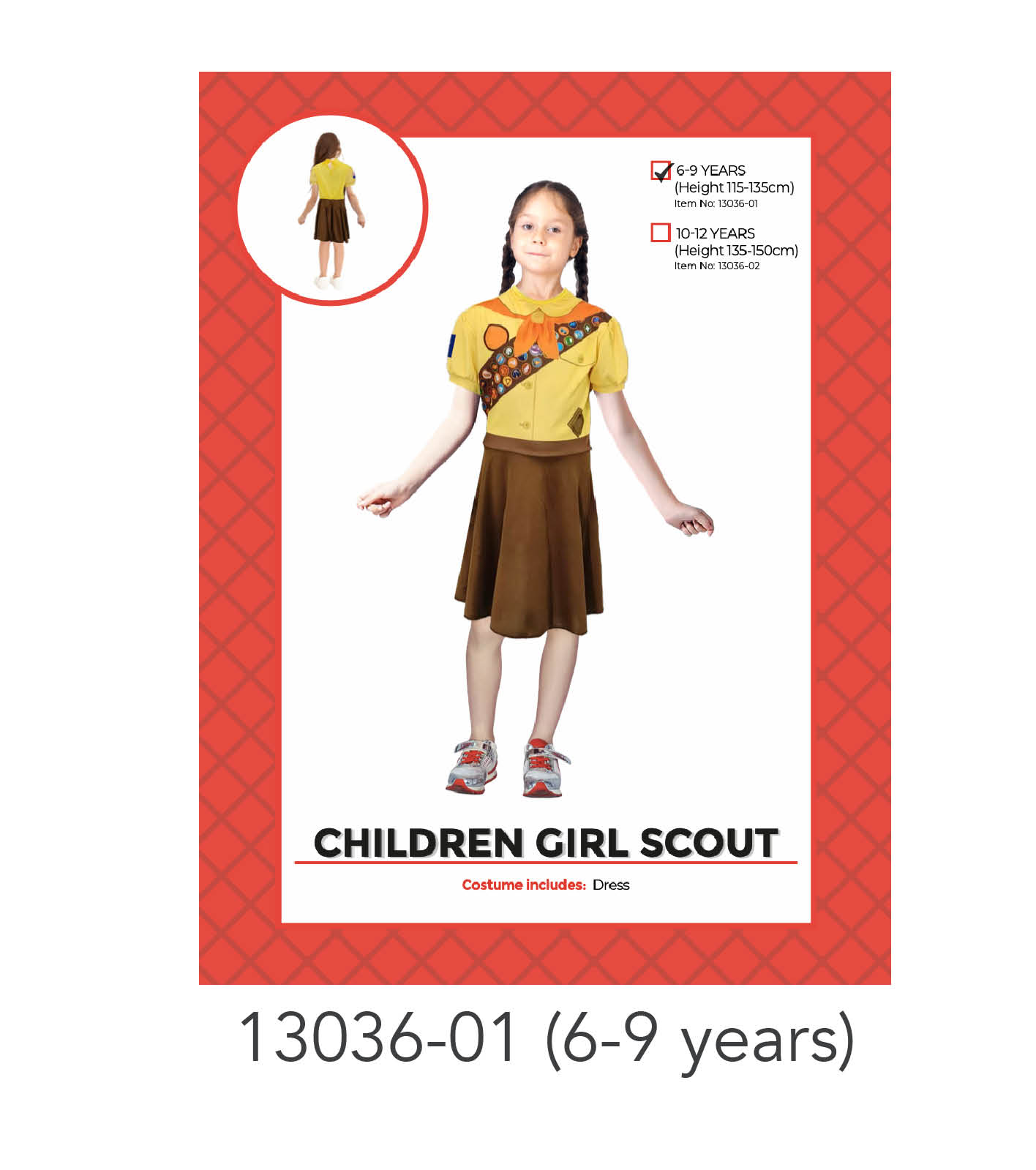 Children Girl Scout Costume (6-9 years)