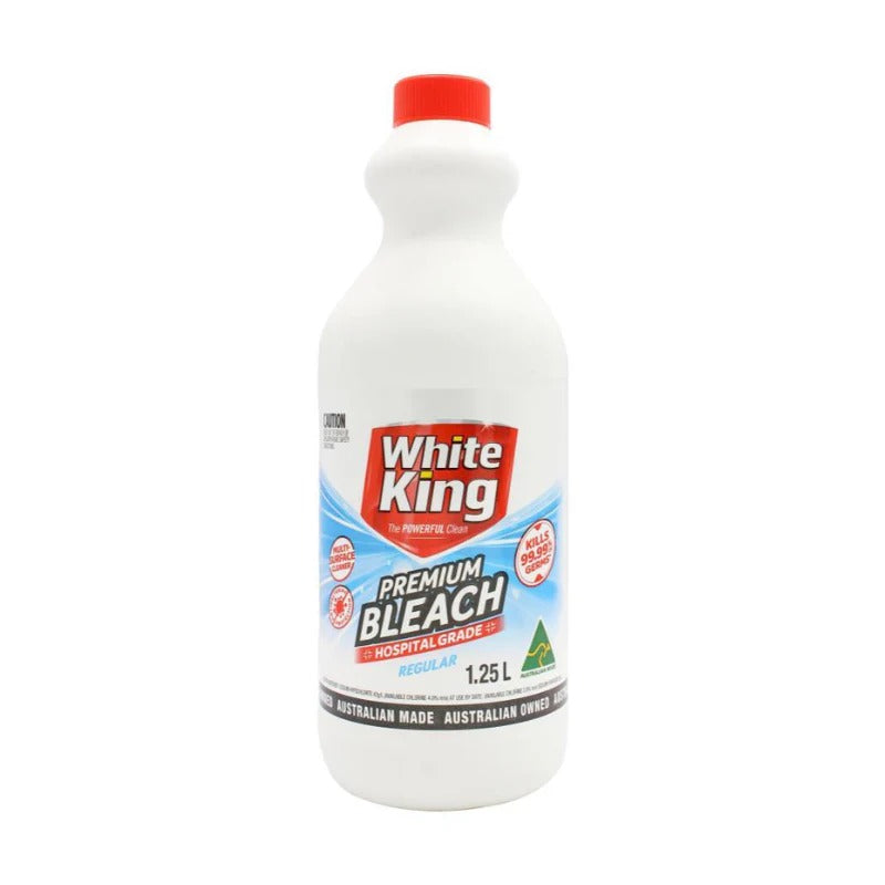 WHITE KING 1.25L PREMIUM BLEACH REGULAR