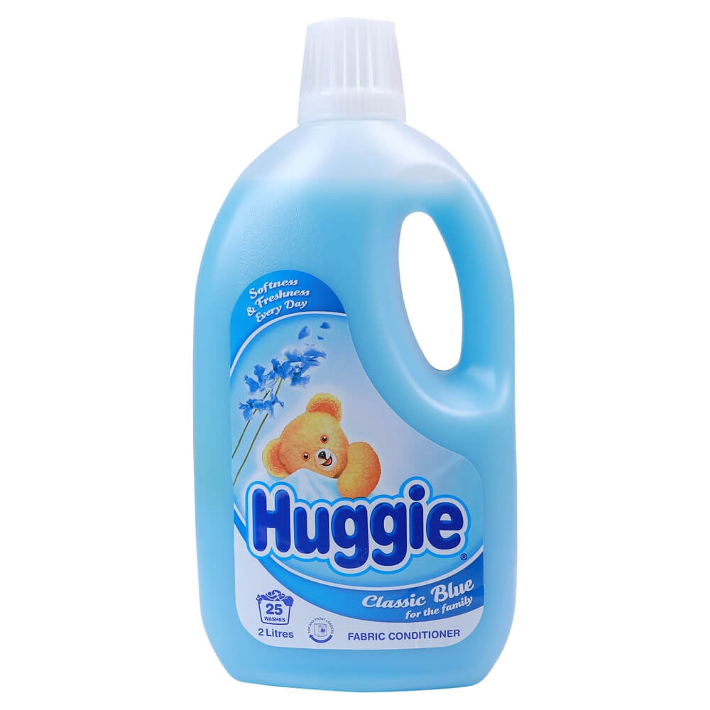 HUGGIE 2L FABRIC CONDITIONER CLASSIC BLUE FRONT & TOP LOADER