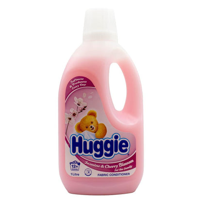 HUGGIE 1l FABRIC CONDITIONER JASMINE AND CHERRY BLOSSOM