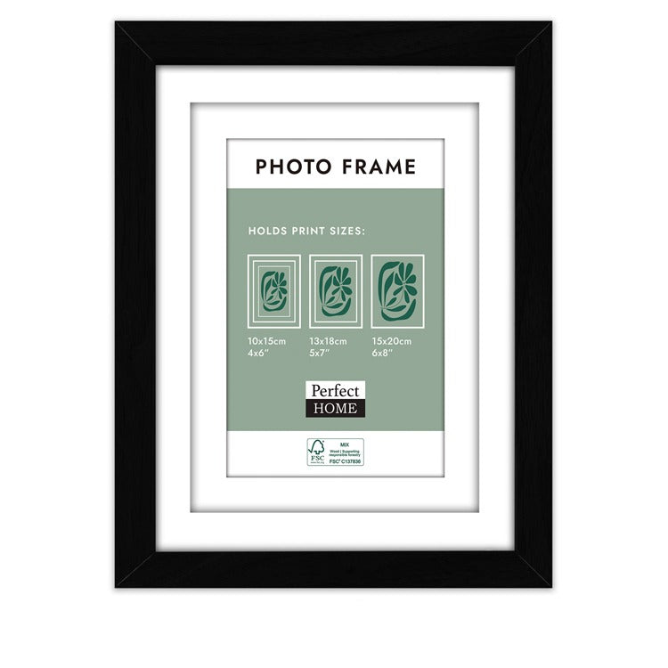 Oxford 6x8 Inch Black (4x6/5x7 Inch Mattings) image 0