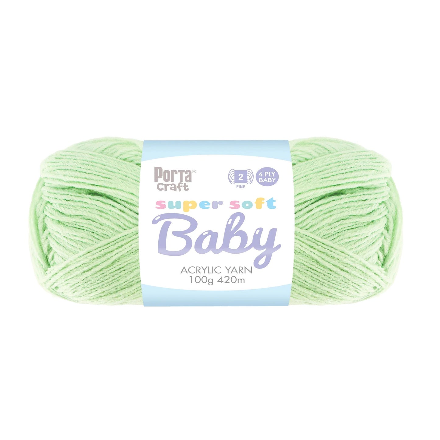 Super Soft Baby Acryl Yarn 420m 4ply Mint