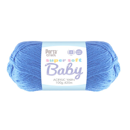 Super Soft Baby Acryl Yarn 420m 4ply Cornflower