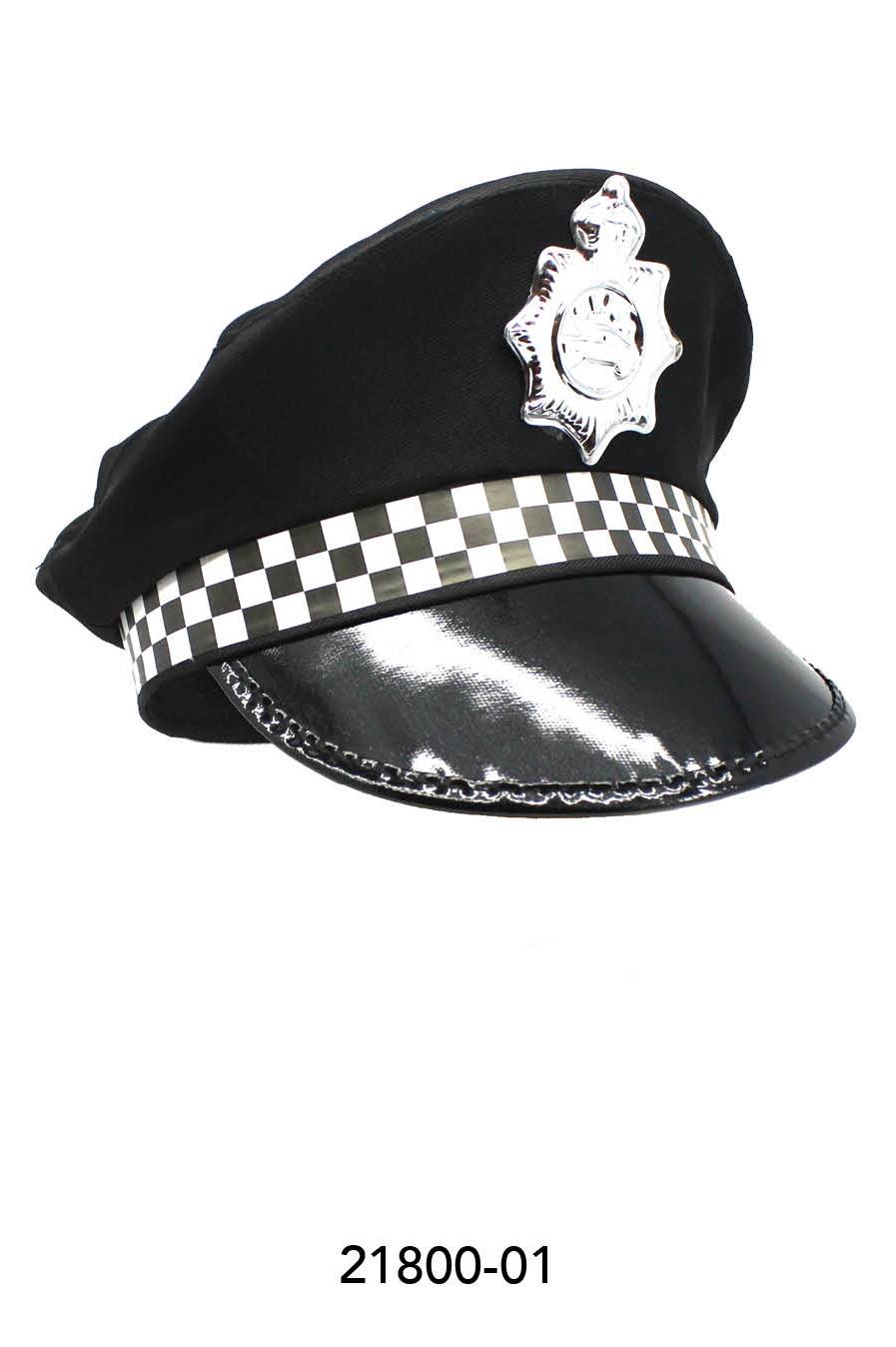 Police Officer Hat (Black) image 0