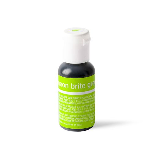 Chefmaster Liqua-Gel Neon Green 0.7oz/20ml image 0