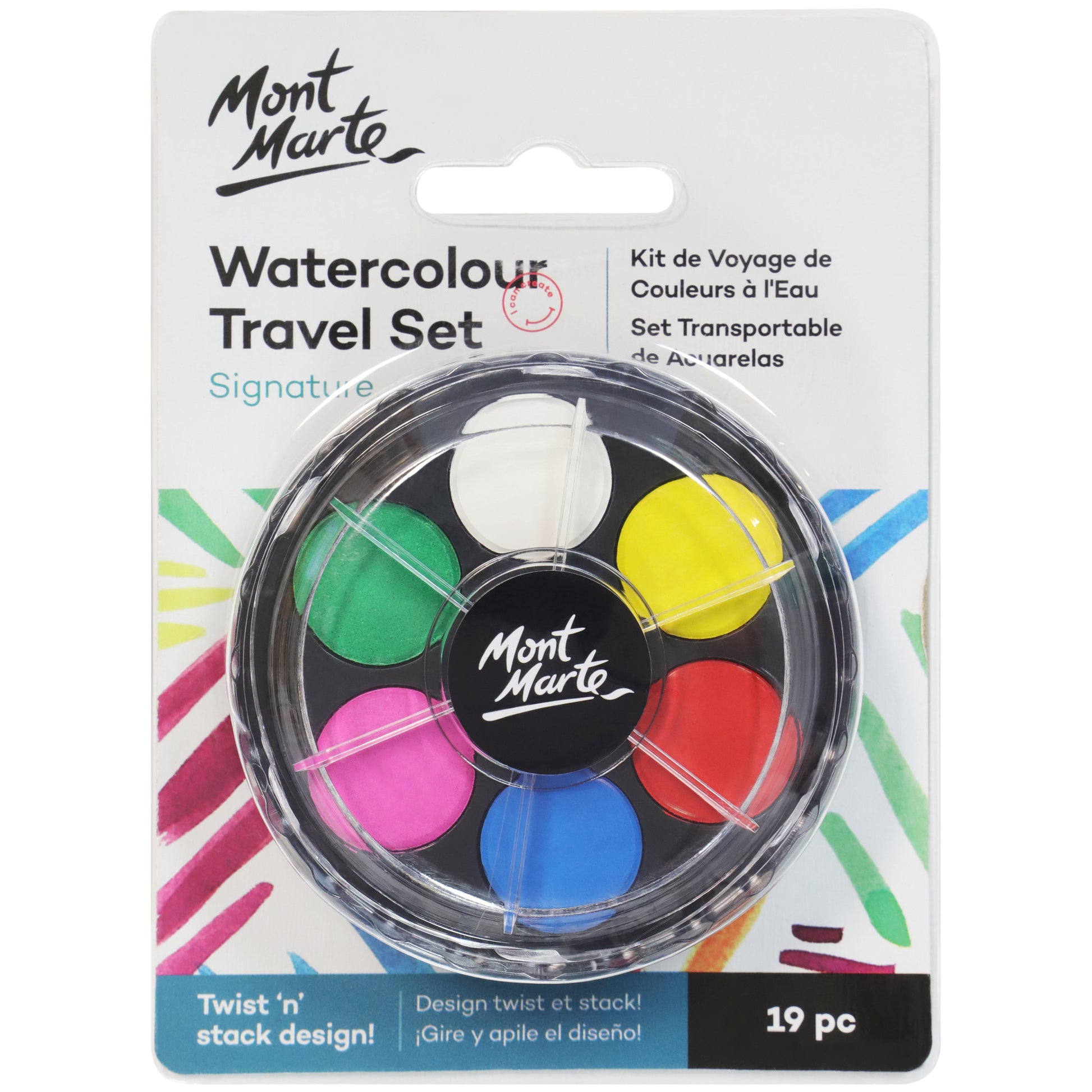 Watercolour Travel Set 19pc image 0