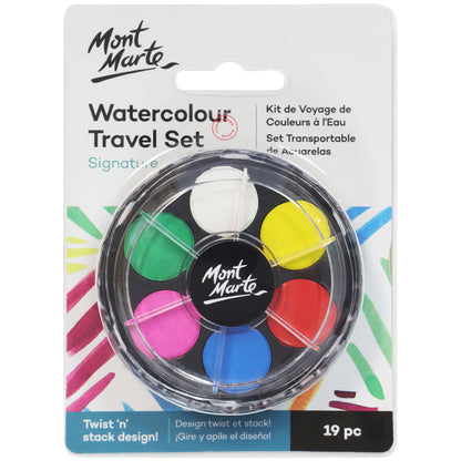 Watercolour Travel Set 19pc image 0