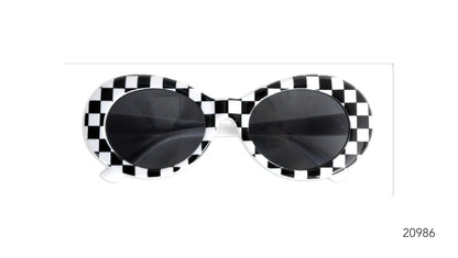 Party Glasses Mod black white checkered image 0