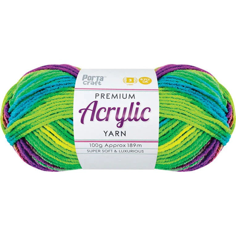 Acrylic Yarn 100g 189m 8ply - Green