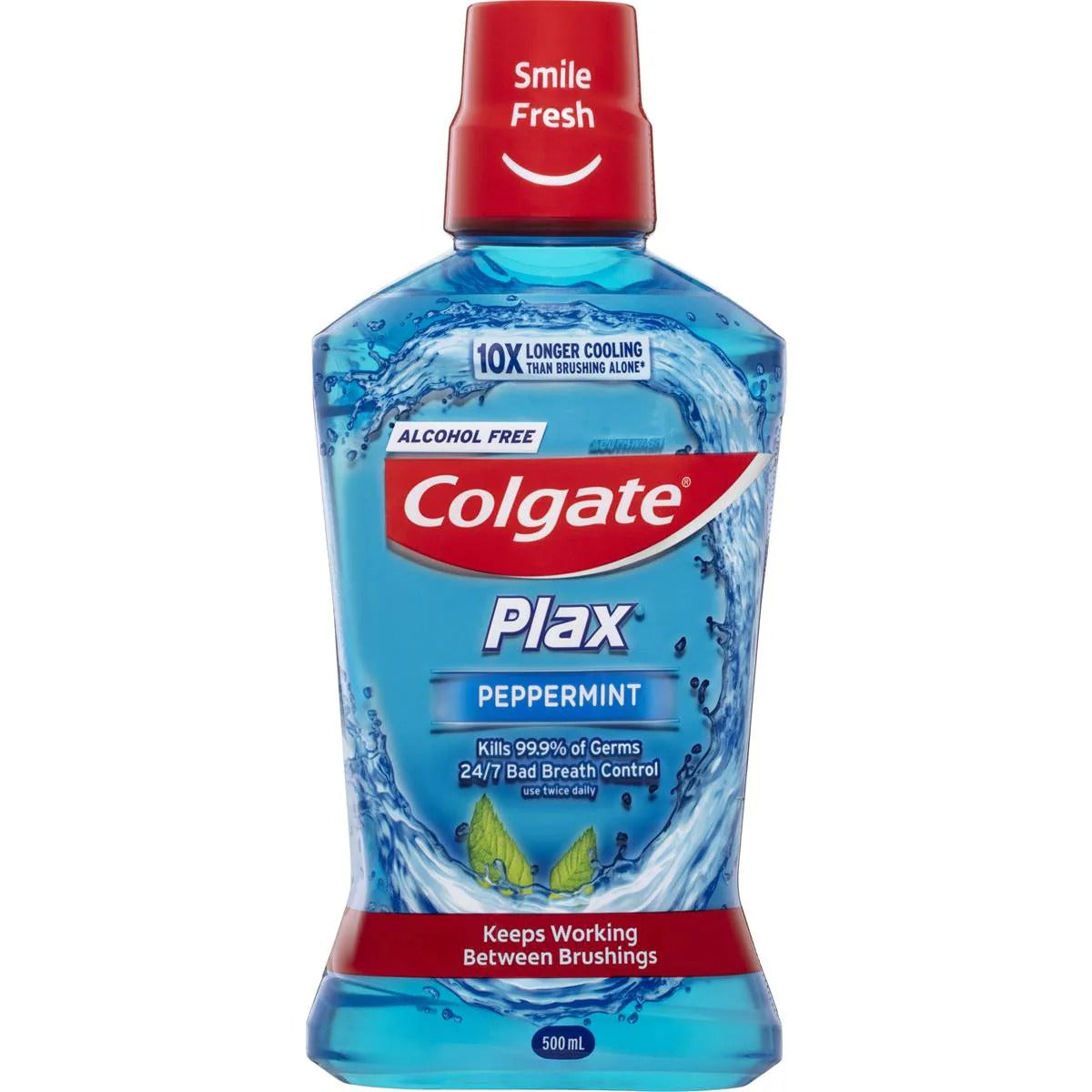 COLGATE 500mL PLAX MOUTHWASH PEPPERMINT