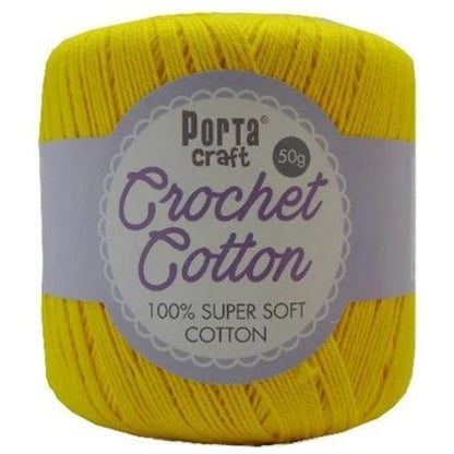 Crochet Cotton 50g 8ply Daffodil