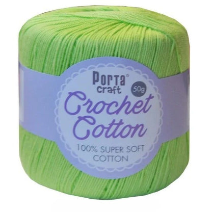 Crochet Cotton 50g 8ply Mint