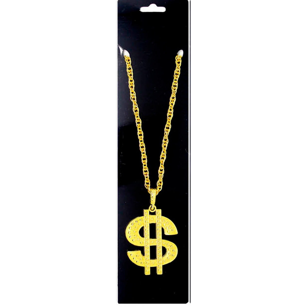 Metal Necklace (Gold Dollar Sign) image 0