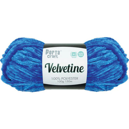 Velvetine Yarn 100g 150m Regal Blue