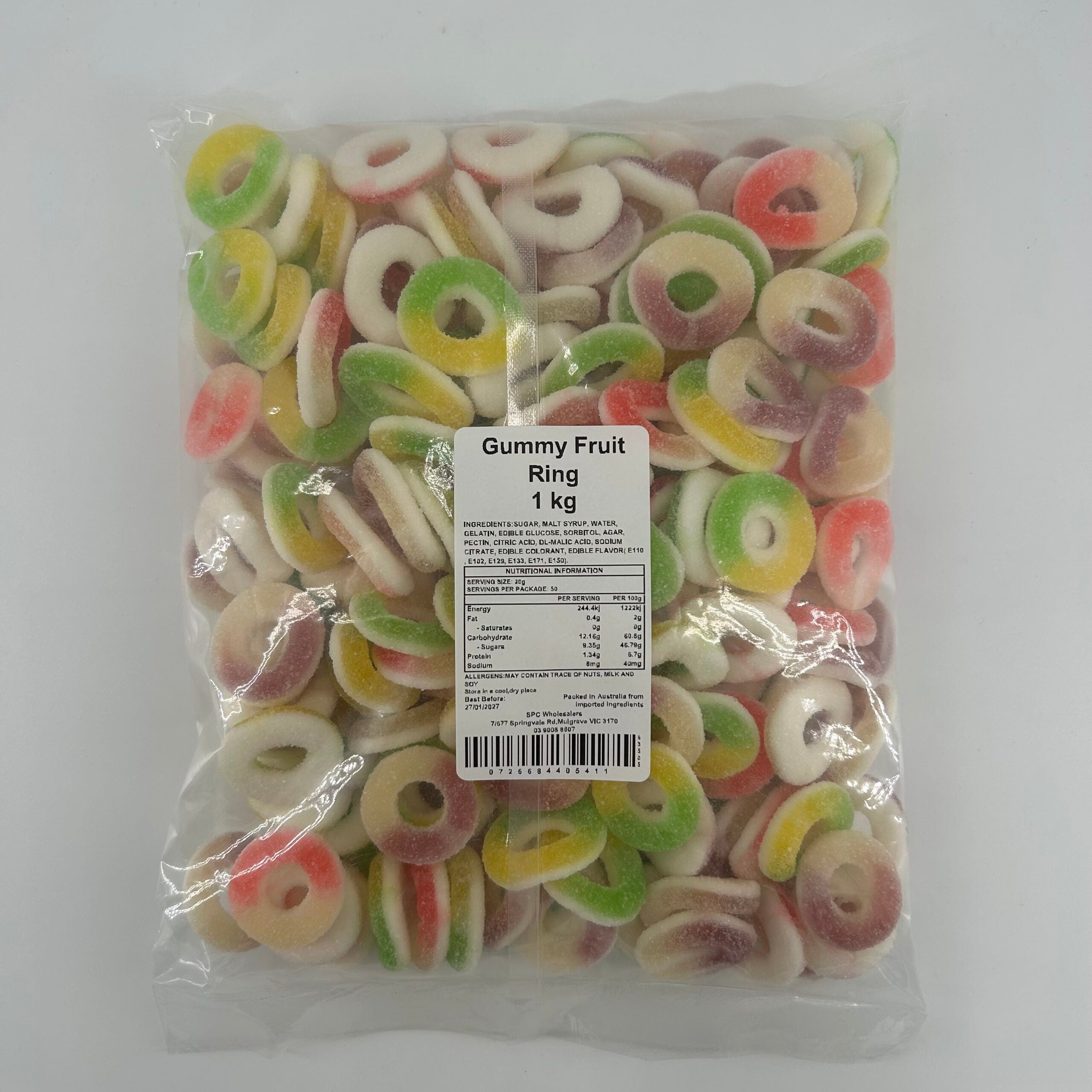 Gummy Fruit Ring 1kg image 0