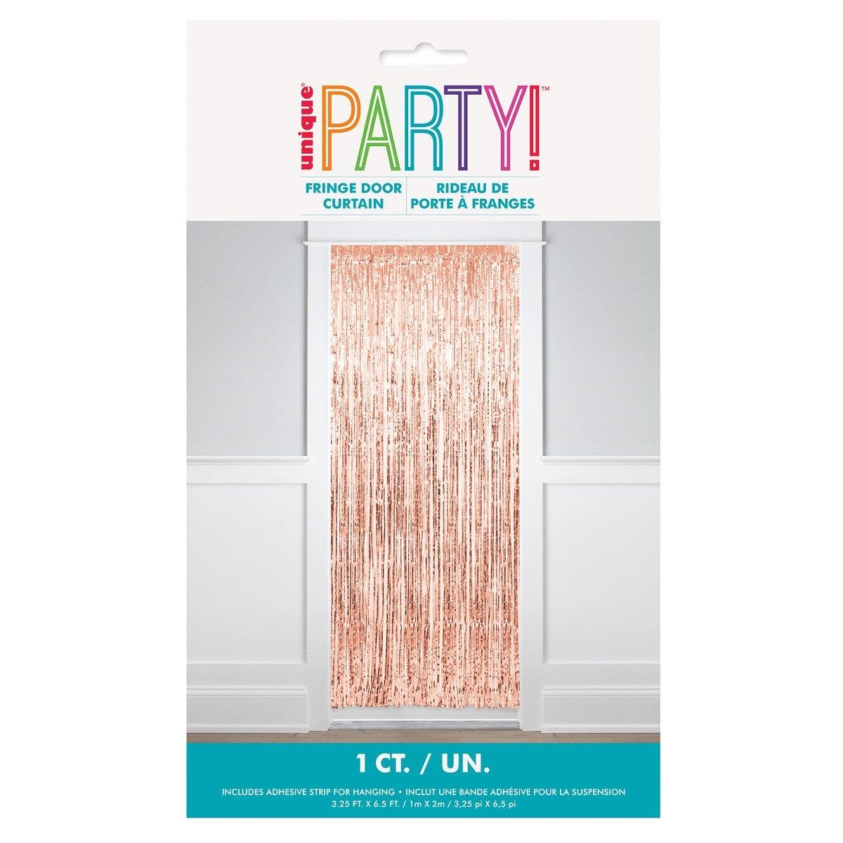 Rose Gold Foil Fringe Door Curtain 3.25X6.5m