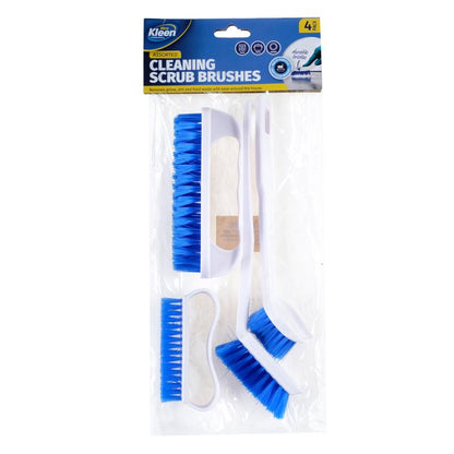 Kitchen & Cleaning Scrub Brushes 4pc Assorted