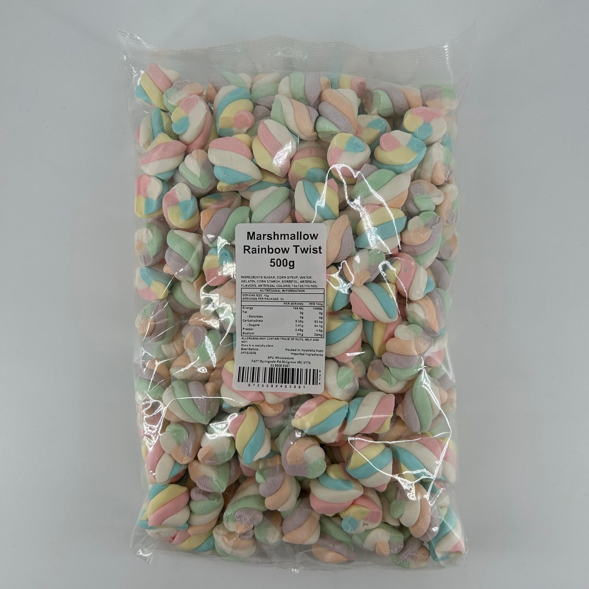 Marshmallow Rainbow Twist 500g image 0