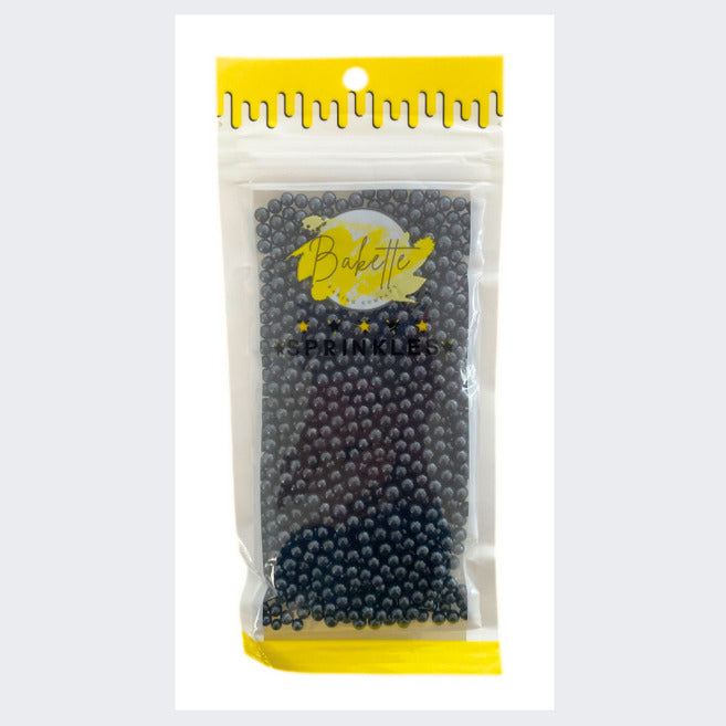 Pearly Black Sugar Pearls image 0