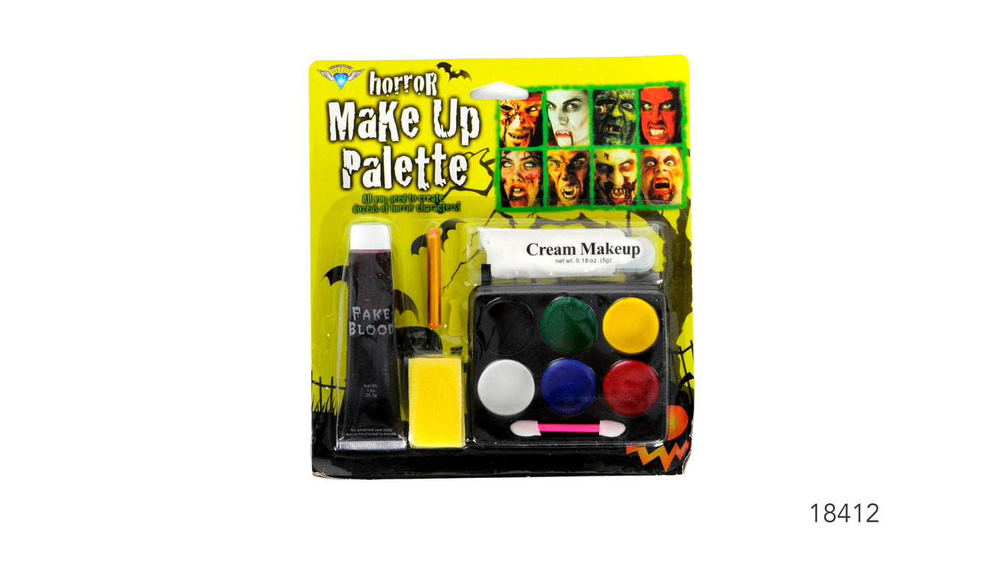 Make up palette with blood