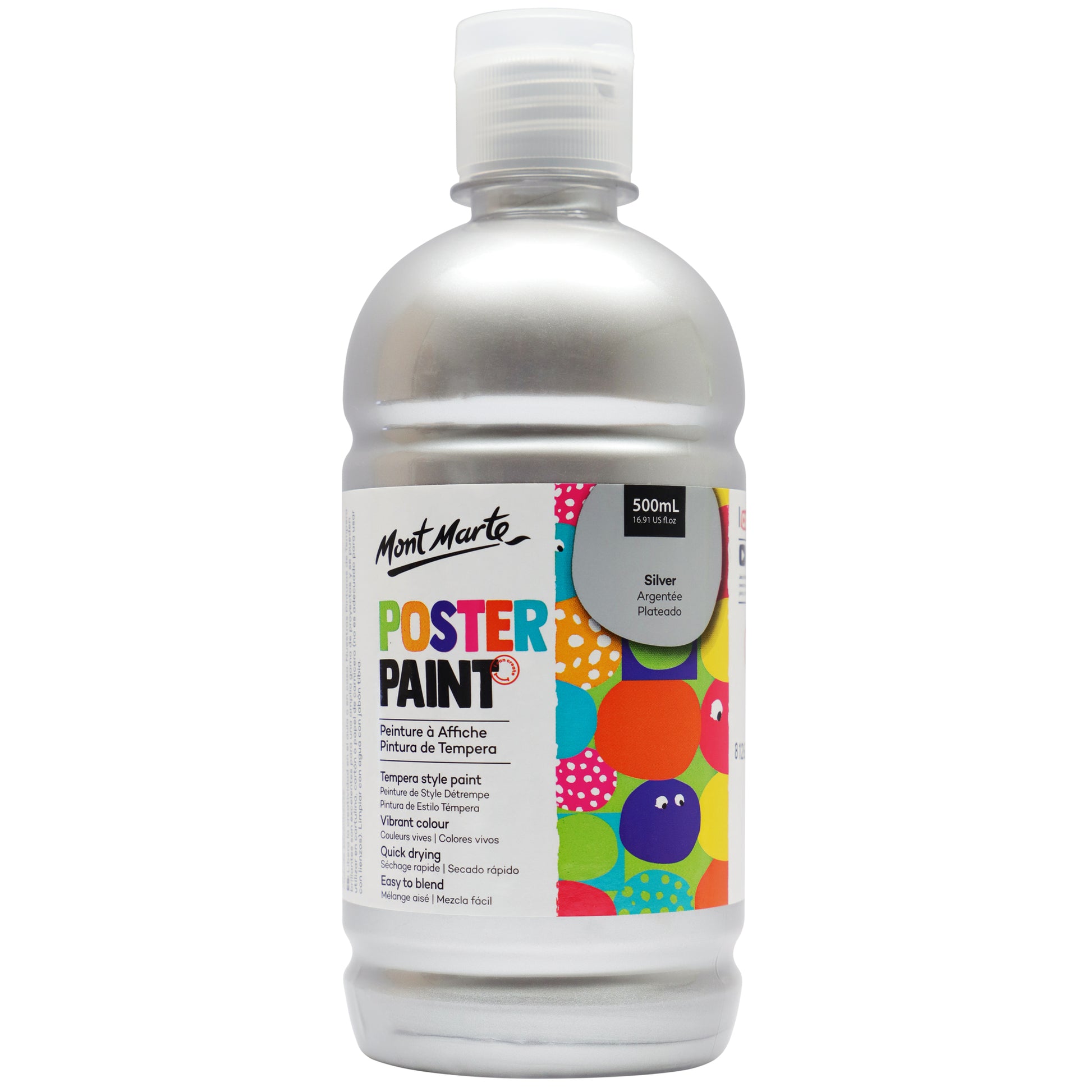 Poster Paint 500ml - Silver image 0