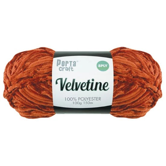 Velvetine Yarn 100g 150m Copper