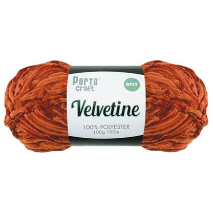 Velvetine Yarn 100g 150m Copper