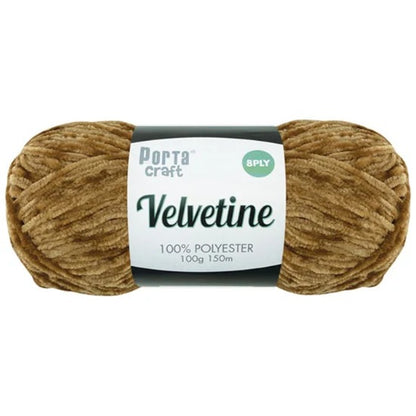 Velvetine Yarn 100g 150m Teddy Bear