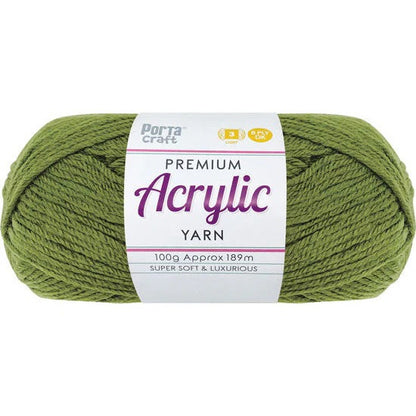 Acrylic Yarn 100g 189m 8ply - Pine