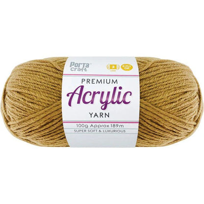 Acrylic Yarn 100g 189m 8ply - Tortilla