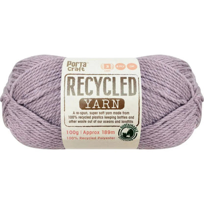 Recycled Yarn 100g 189m 8ply Lavender Melange