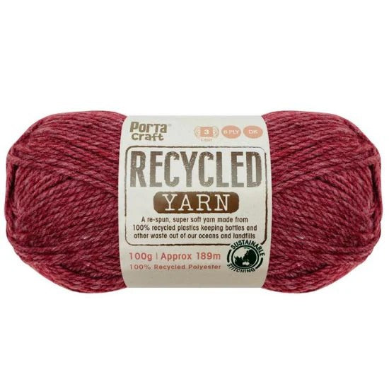 Recycled Yarn 100g 189m 8ply Cherry Melange